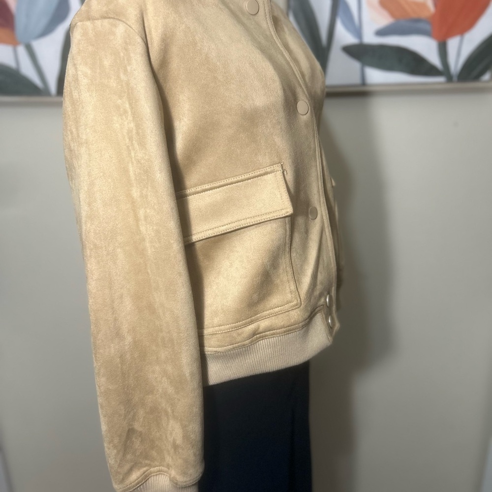 💕Truth 💕 Tan Bomber Jacket for Women - Picture 2 of 4